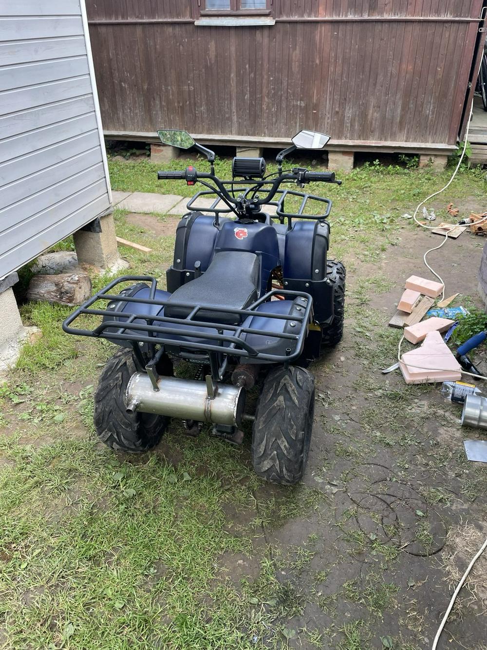 Самодельный глушитель на квадроцикл